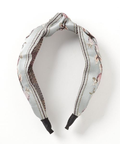 Fun & Daily（ファンアンドデイリー）の「F&D : レトロフラワーカチューシャ（カチューシャ・レディース・ホワイト/ブルー・FREE）」の2枚目の写真