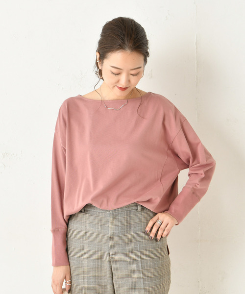 DouDou(ドゥドゥ)の「ロンT(Tシャツ/カットソー・レディース・ブラウン/グリーン/ピンク/グレイッシュベージュ・FREE)」の20枚目の写真