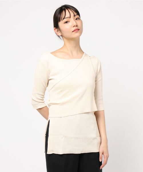 LOWRYS FARM（ローリーズファーム）の「manywayリブプルオーバー　851663（Tシャツ/カットソー・レディース・ブラック/ブラウン/アイボリー・FREE）」の17枚目の写真