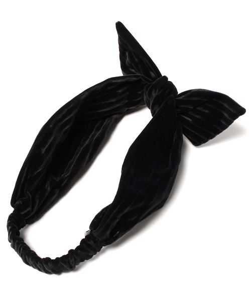 Ray BEAMS（レイビームス）の「Ctrl freak / リボン ヘアバンド（ヘアバンド・レディース・ブラウン/ネイビー・ONE SIZE）」の7枚目の写真