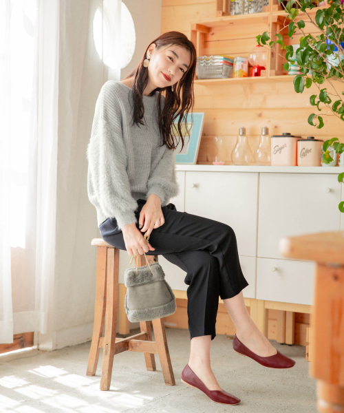 GLOBAL WORK（グローバルワーク）の「リバーシブルムートンミニチェーンバッグ/852217（ショルダーバッグ・レディース・ベージュ/グレー・FREE）」の16枚目の写真