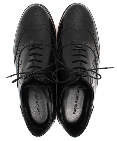 Ray BEAMS（レイビームス）の「【CLASSY. 11月号掲載】FABIO RUSCONI / ウィングチップ レースアップ シューズ（ドレスシューズ・レディース・ワイン/ブラック・35/39/38/37/36）」の4枚目の写真