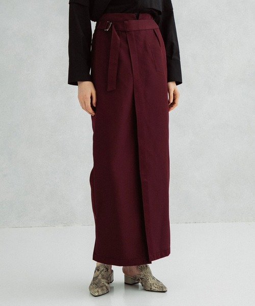 UNITED TOKYO（ユナイテッドトウキョウ）の「バックワープパンツ（その他パンツ・レディース・ブラック/ベージュ/グリーン/バーガンディー・1/2）」の4枚目の写真