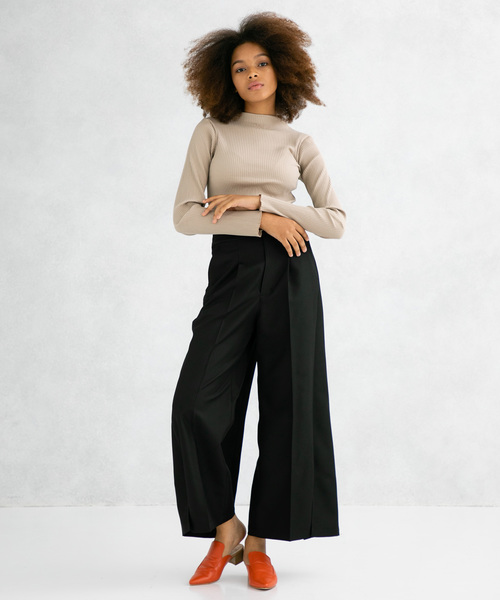 UNITED TOKYO（ユナイテッドトウキョウ）の「バックワープパンツ（その他パンツ・レディース・ブラック/ベージュ/グリーン/バーガンディー・1/2）」の15枚目の写真