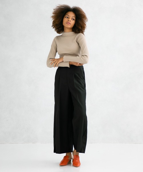 UNITED TOKYO（ユナイテッドトウキョウ）の「バックワープパンツ（その他パンツ・レディース・ブラック/ベージュ/グリーン/バーガンディー・1/2）」の11枚目の写真