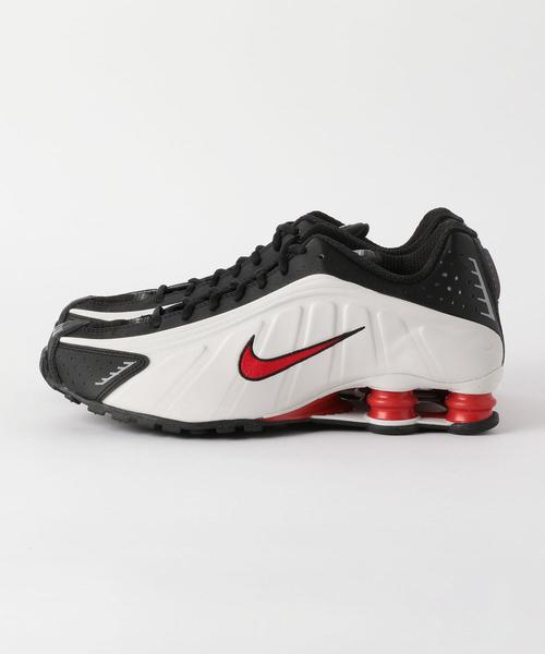 7EM46 NIKE ナイキ スニーカー SHOX R4 27cm メンズ NIKE SHOX R4 BLACK/VAST GREY-BRIGHT MANDARIN（ナイキ