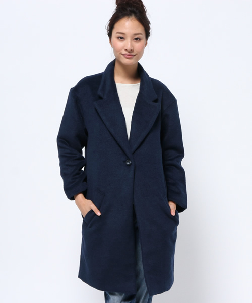 WEGO（ウィゴー）の「WEGO/チェスターコート（チェスターコート・レディース・アイボリー/サックスブルー/ネイビー/ライトピンク・FREE）」の19枚目の写真