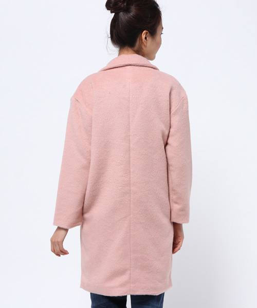 WEGO（ウィゴー）の「WEGO/チェスターコート（チェスターコート・レディース・アイボリー/サックスブルー/ネイビー/ライトピンク・FREE）」の12枚目の写真