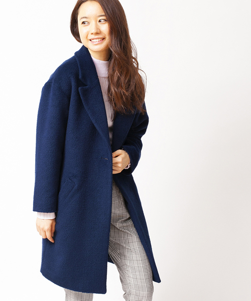 WEGO（ウィゴー）の「WEGO/チェスターコート（チェスターコート・レディース・アイボリー/サックスブルー/ネイビー/ライトピンク・FREE）」の22枚目の写真