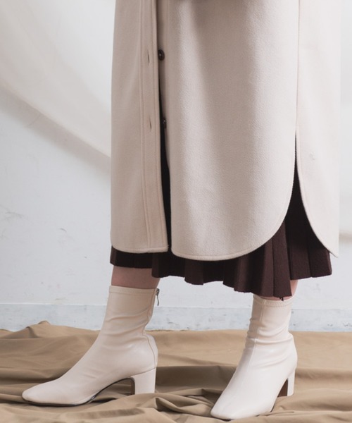 Aunt Marie's（アントマリーズ）の「AUNT MARIE'S ストレッチショートブーツ（ブーツ・レディース・ホワイト/ブラック・MEDIUM/LARGE）」の3枚目の写真