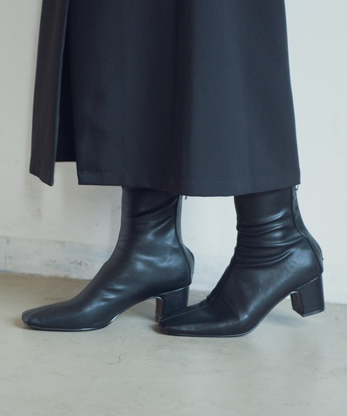 Aunt Marie's（アントマリーズ）の「AUNT MARIE'S ストレッチショートブーツ（ブーツ・レディース・ホワイト/ブラック・MEDIUM/LARGE）」の21枚目の写真