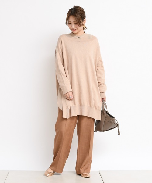 DouDou（ドゥドゥ）の「シアーシャツ（シャツ/ブラウス・レディース・パープル/オレンジ/グレイッシュベージュ・FREE）」の18枚目の写真