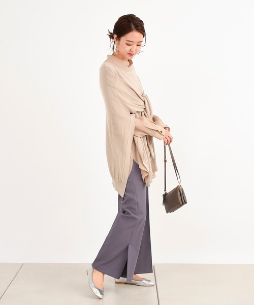 DouDou（ドゥドゥ）の「シアーシャツ（シャツ/ブラウス・レディース・パープル/オレンジ/グレイッシュベージュ・FREE）」の21枚目の写真