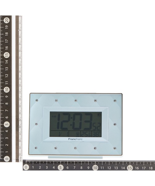 Francfranc（フランフラン）の「アビスコ 電波デジタルクロック ピンク（置時計・レディース・ピンク・FREE）」の6枚目の写真
