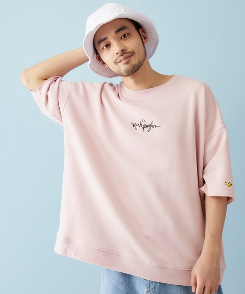 Mark Gonzales（マーク・ゴンザレス）の「Mark Gonzales/マークゴンザレス MONO-MART別注 ビッグシルエット 1/2 sleeveプルオーバースウェット（スウェット・メンズ・ライトベージュ/グレー系その他/パープル系その他/ベージュ/ライトブルー/ライトピンク/グリーン系その他/ダークグリーン/ブラック/オフホワイト・FREE）」の10枚目の写真