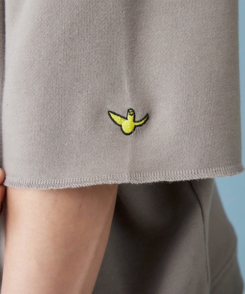 Mark Gonzales（マーク・ゴンザレス）の「Mark Gonzales/マークゴンザレス MONO-MART別注 ビッグシルエット 1/2 sleeveプルオーバースウェット（スウェット・メンズ・ライトベージュ/グレー系その他/パープル系その他/ベージュ/ライトブルー/ライトピンク/グリーン系その他/ダークグリーン/ブラック/オフホワイト・FREE）」の18枚目の写真