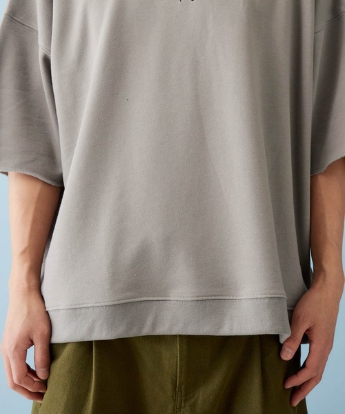 Mark Gonzales（マーク・ゴンザレス）の「Mark Gonzales/マークゴンザレス MONO-MART別注 ビッグシルエット 1/2 sleeveプルオーバースウェット（スウェット・メンズ・ライトベージュ/グレー系その他/パープル系その他/ベージュ/ライトブルー/ライトピンク/グリーン系その他/ダークグリーン/ブラック/オフホワイト・FREE）」の19枚目の写真