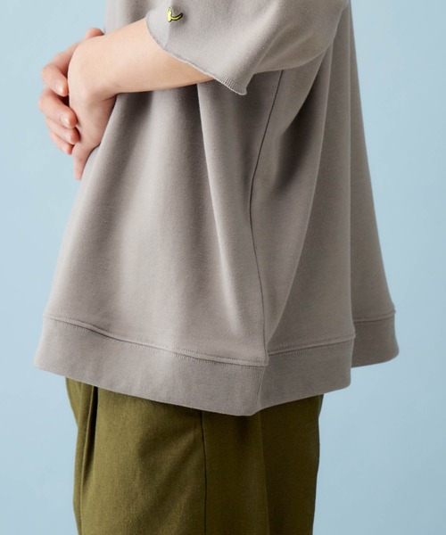 Mark Gonzales（マーク・ゴンザレス）の「Mark Gonzales/マークゴンザレス MONO-MART別注 ビッグシルエット 1/2 sleeveプルオーバースウェット（スウェット・メンズ・ライトベージュ/グレー系その他/パープル系その他/ベージュ/ライトブルー/ライトピンク/グリーン系その他/ダークグリーン/ブラック/オフホワイト・FREE）」の20枚目の写真