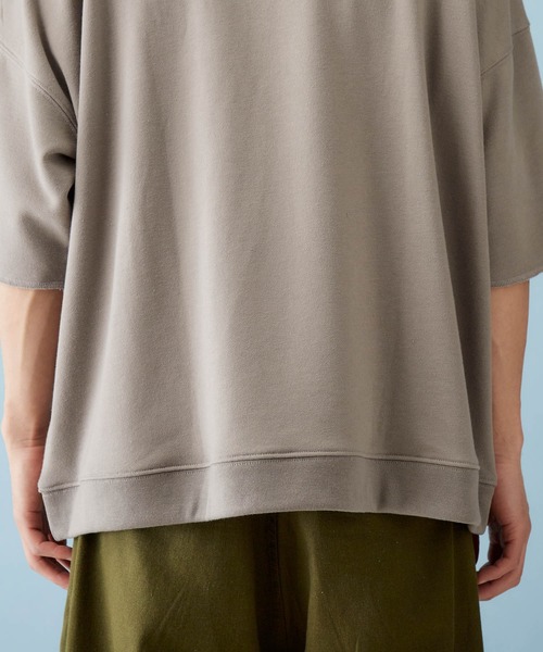 Mark Gonzales（マーク・ゴンザレス）の「Mark Gonzales/マークゴンザレス MONO-MART別注 ビッグシルエット 1/2 sleeveプルオーバースウェット（スウェット・メンズ・ライトベージュ/グレー系その他/パープル系その他/ベージュ/ライトブルー/ライトピンク/グリーン系その他/ダークグリーン/ブラック/オフホワイト・FREE）」の21枚目の写真