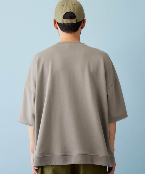 Mark Gonzales（マーク・ゴンザレス）の「Mark Gonzales/マークゴンザレス MONO-MART別注 ビッグシルエット 1/2 sleeveプルオーバースウェット（スウェット・メンズ・ライトベージュ/グレー系その他/パープル系その他/ベージュ/ライトブルー/ライトピンク/グリーン系その他/ダークグリーン/ブラック/オフホワイト・FREE）」の13枚目の写真