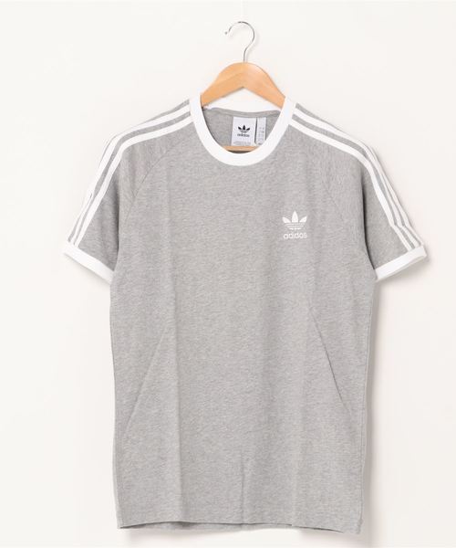 adidas Originals(アディダスオリジナルス)の「adidas Originals/アディダス オリジナルス 3 STRIPES TEE/スリーストライプス Tシャツ(Tシャツ/カットソー・メンズ・ブラック×ホワイト/ホワイト×ブラック/ヘザーグレー/グリーン/ネイビー・M/L/S/XL)」の3枚目の写真