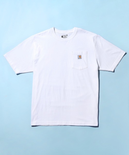 Carhartt(カーハート)の「【Carhartt カーハート】/ビッグサイズ ワンポイントロゴ 半袖ポケットTシャツ カットソー(Tシャツ/カットソー・メンズ・ホワイト/ヘザーチャコール/ベージュ系その他/ネイビー/ブラウン系その他/ブラック/ダークブラウン/ヘザーグレー/ボルドー/グリーン系その他/ブルー系その他3/グリーン系その他2/ダークカーキ/オリーブ・XL/L/M/S)」の18枚目の写真