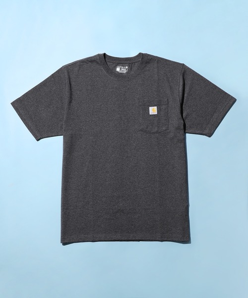 Carhartt(カーハート)の「【Carhartt カーハート】/ビッグサイズ ワンポイントロゴ 半袖ポケットTシャツ カットソー(Tシャツ/カットソー・メンズ・ホワイト/ヘザーチャコール/ベージュ系その他/ネイビー/ブラウン系その他/ブラック/ダークブラウン/ヘザーグレー/ボルドー/グリーン系その他/ブルー系その他3/グリーン系その他2/ダークカーキ/オリーブ・XL/L/M/S)」の21枚目の写真