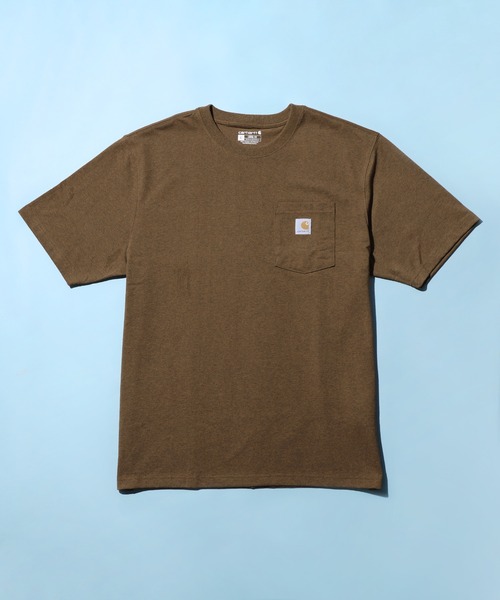 Carhartt(カーハート)の「【Carhartt カーハート】/ビッグサイズ ワンポイントロゴ 半袖ポケットTシャツ カットソー(Tシャツ/カットソー・メンズ・ホワイト/ヘザーチャコール/ベージュ系その他/ネイビー/ブラウン系その他/ブラック/ダークブラウン/ヘザーグレー/ボルドー/グリーン系その他/ブルー系その他3/グリーン系その他2/ダークカーキ/オリーブ・XL/L/M/S)」の22枚目の写真