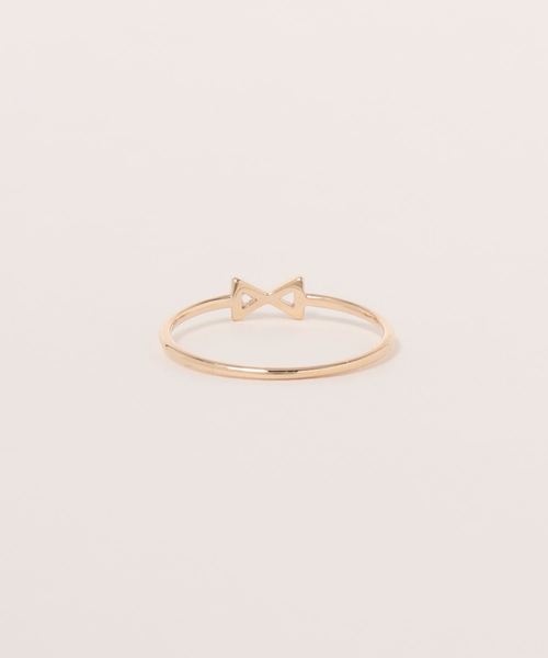 con affetto(original)（コン アフェット）の「K10リボンリング（リング・レディース・イエローゴールド・#13/#7/#9/#11）」の2枚目の写真