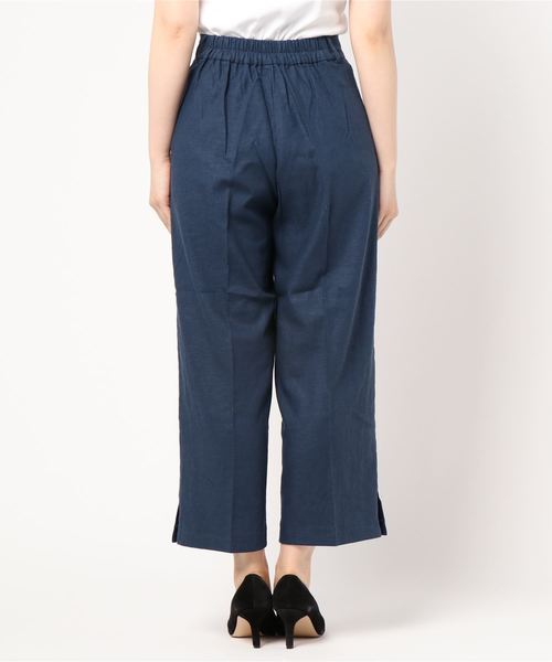 12Twelve Agenda(トゥエルブ アジェンダ)の「フレンチリネンワイドパンツ(その他パンツ・レディース・ネイビー/ベージュ/カーキ・S/M)」の5枚目の写真