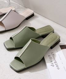 rectangle | フロントキリカエスクエアサンダル(サンダル)