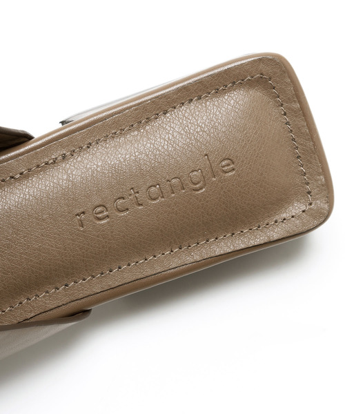 rectangle(レクタングル)の「フロントキリカエスクエアサンダル(サンダル・レディース・グリーン/アイボリー/モカ・23㎝/24㎝/23.5㎝/24.5㎝)」の14枚目の写真