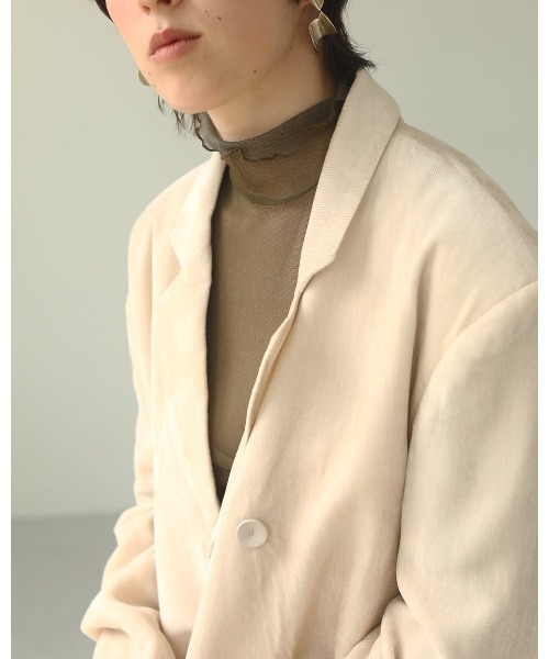 TODAYFUL(トゥデイフル)の「メッシュタートルトップス(Tシャツ/カットソー・レディース・モスグリーン/ダークパープル/キャメル・FREE)」の16枚目の写真