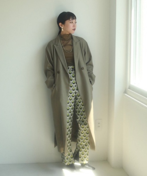 TODAYFUL(トゥデイフル)の「メッシュタートルトップス(Tシャツ/カットソー・レディース・モスグリーン/ダークパープル/キャメル・FREE)」の15枚目の写真