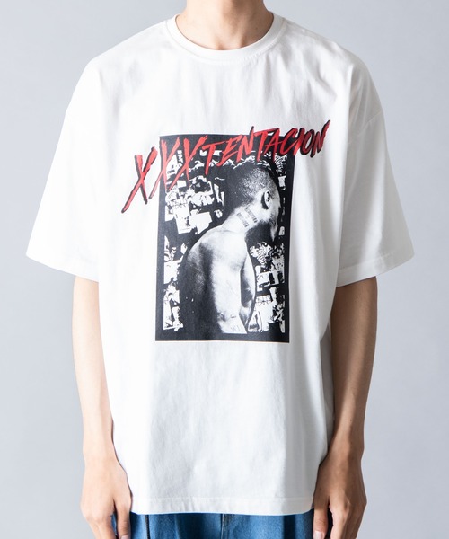 WEGO(ウィゴー)の「∴WEGO/XXXTentacion 別注Tシャツ(Tシャツ/カットソー・メンズ・ホワイト/ブラック・MEDIUM/LARGE)」の6枚目の写真