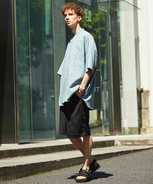 MAISON SPECIAL（メゾンスペシャル）の「マルチファブリック1タックイージーワイドショーツ 【MAISON SPECIAL/メゾンスペシャル】■セットアップ対応■（その他パンツ・メンズ・ブラック/ネイビー/ピンク/イエロー/グリーン・44/46）」の20枚目の写真