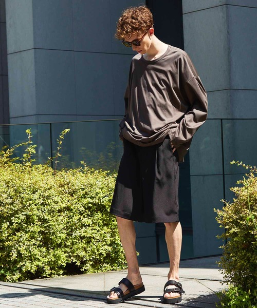 MAISON SPECIAL（メゾンスペシャル）の「マルチファブリック1タックイージーワイドショーツ 【MAISON SPECIAL/メゾンスペシャル】■セットアップ対応■（その他パンツ・メンズ・ブラック/ネイビー/ピンク/イエロー/グリーン・44/46）」の17枚目の写真