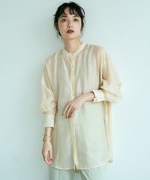 earth music&ecology | ★Mシアーシャツチュニック ＊(シャツ/ブラウス)
