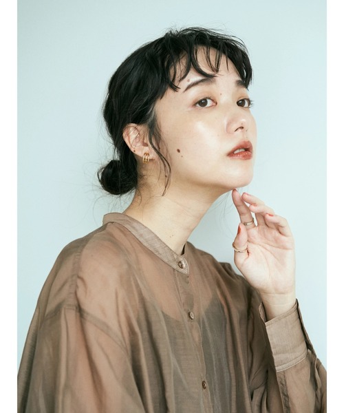 earth music&ecology(アースミュージックアンドエコロジー)の「★Mシアーシャツチュニック *(シャツ/ブラウス・レディース・サックスブルー/アイボリー/ミント/モカ・FREE)」の11枚目の写真