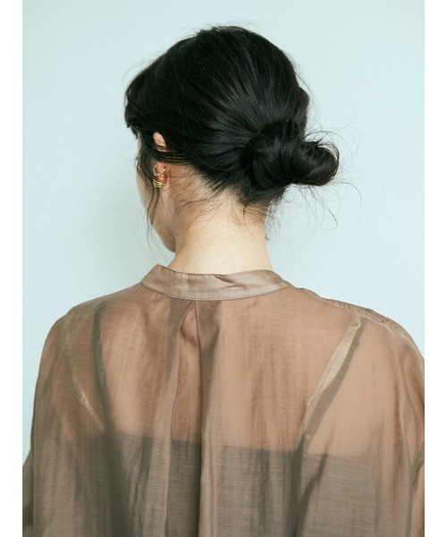 earth music&ecology(アースミュージックアンドエコロジー)の「★Mシアーシャツチュニック *(シャツ/ブラウス・レディース・サックスブルー/アイボリー/ミント/モカ・FREE)」の13枚目の写真