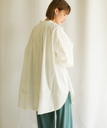 select MOCA | 2021 SS スタンドカラーバックタックシャツ(シャツ/ブラウス)