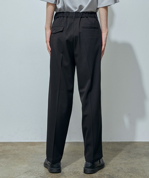 JUNRED（ジュンレッド）の「テクスチャーTRインタックワイドパンツ（スラックス・メンズ・ダークブラウン/ブラック/ベージュ/サックスブルー/ライトグレー/グリーン・M/L/S）」の22枚目の写真