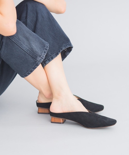 prose verse（プロズヴェール）の「Vカットミュール（パンプス・レディース・ブラック/ブラウン/レッド/ベージュ・SMALL/MEDIUM/LARGE/X-LARGE/LL）」の2枚目の写真