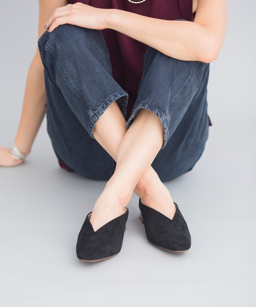 prose verse（プロズヴェール）の「Vカットミュール（パンプス・レディース・ブラック/ブラウン/レッド/ベージュ・SMALL/MEDIUM/LARGE/X-LARGE/LL）」の7枚目の写真