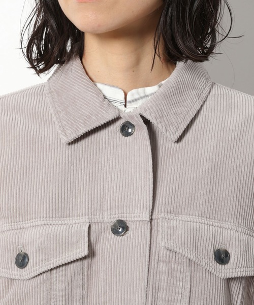 LAKOLE(ラコレ)の「コーデュロイBIGトラッカージャケット / LAKOLE(ブルゾン・レディース・ライトグレー/ブラック・SMALL/MEDIUM)」の19枚目の写真