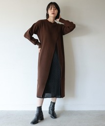 PAGEBOY | プリーツレイヤードニットワンピース(ワンピース)