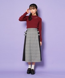 LOVETOXIC（ラブトキシック）の「サイドプリーツチェックスカート（スカート・キッズ）」