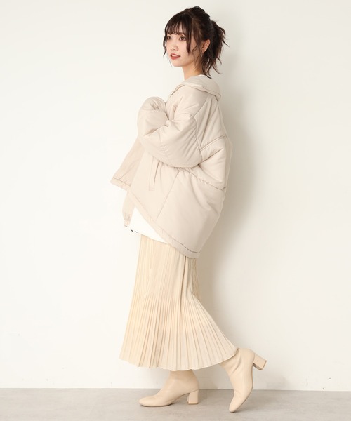 one after another NICE CLAUP（ワンアフターアナザーナイスクラップ）の「消しプリーツスカート（スカート・レディース・アイボリー/ホワイト系その他/ブラウン系その他/オレンジ・FREE）」の14枚目の写真