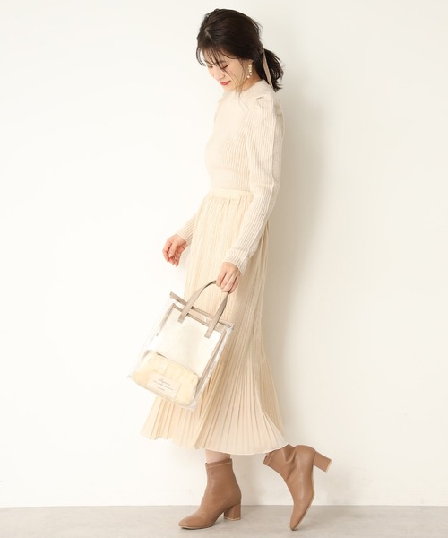 one after another NICE CLAUP（ワンアフターアナザーナイスクラップ）の「消しプリーツスカート（スカート・レディース・アイボリー/ホワイト系その他/ブラウン系その他/オレンジ・FREE）」の11枚目の写真