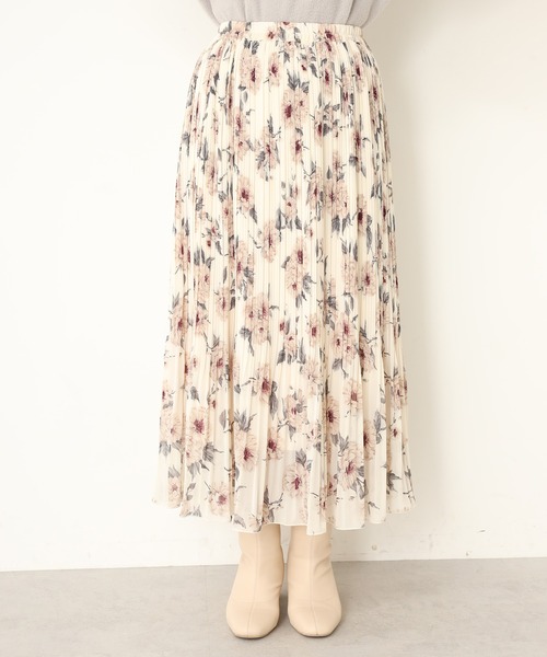 one after another NICE CLAUP（ワンアフターアナザーナイスクラップ）の「消しプリーツスカート（スカート・レディース・アイボリー/ホワイト系その他/ブラウン系その他/オレンジ・FREE）」の15枚目の写真